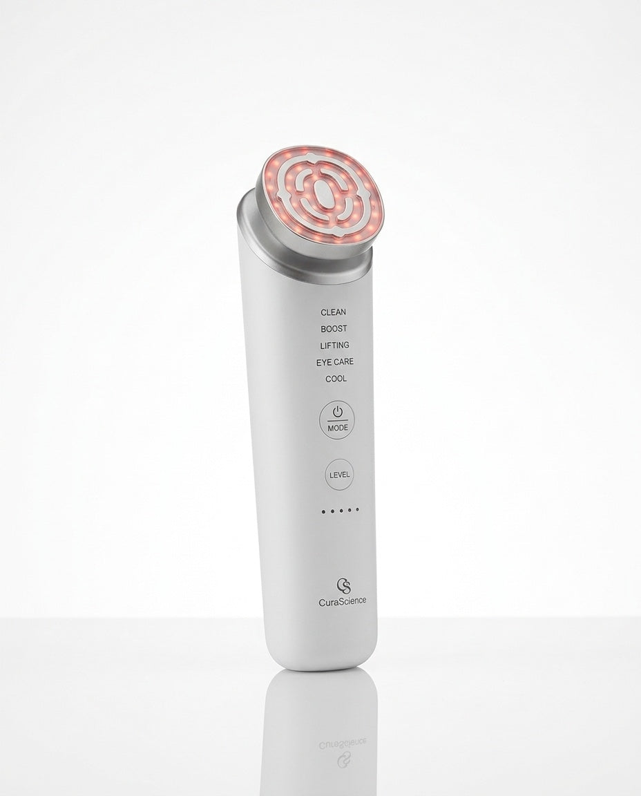 CuraScience M4 Home Beauty Device on white